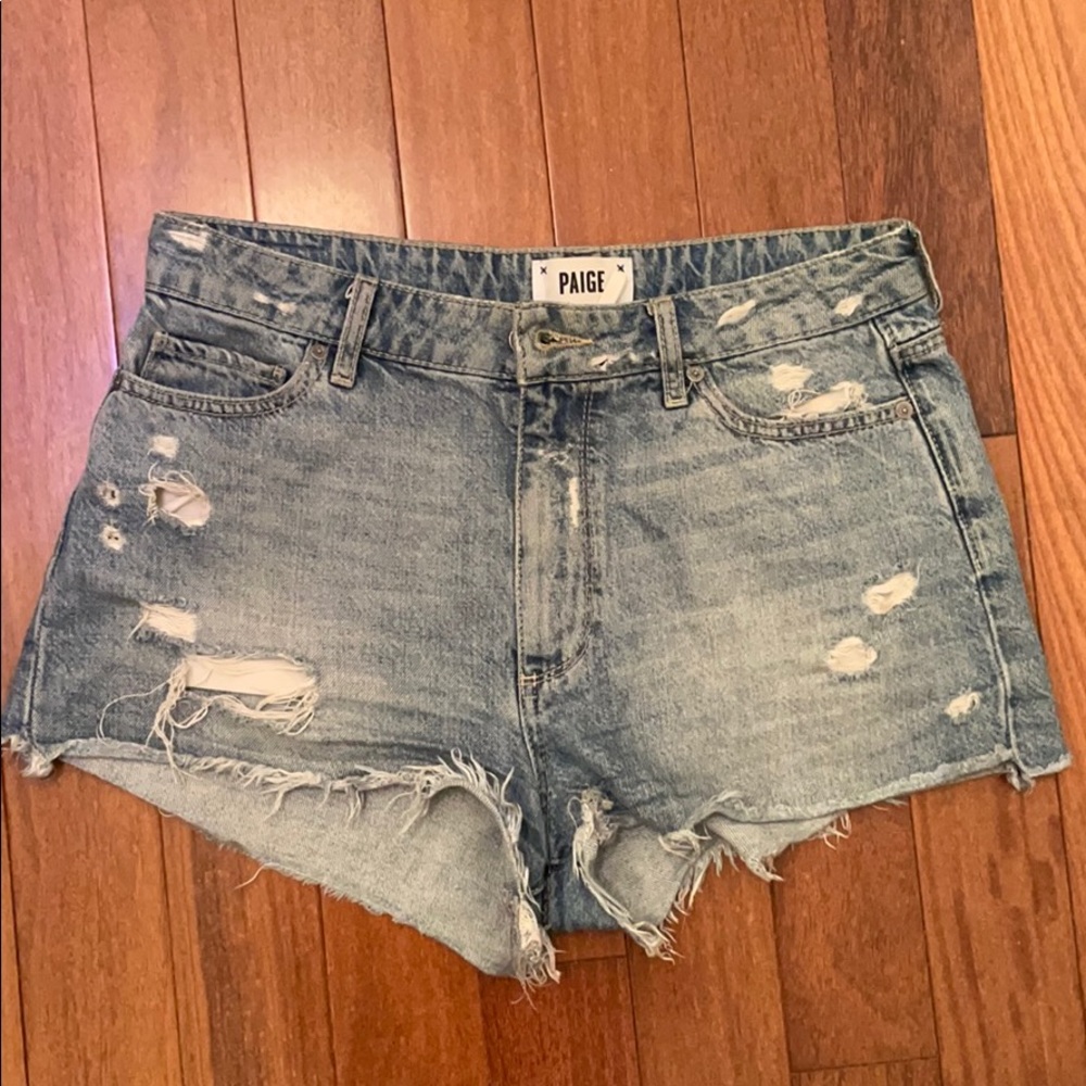 Paige High Waisted Denim Shorts